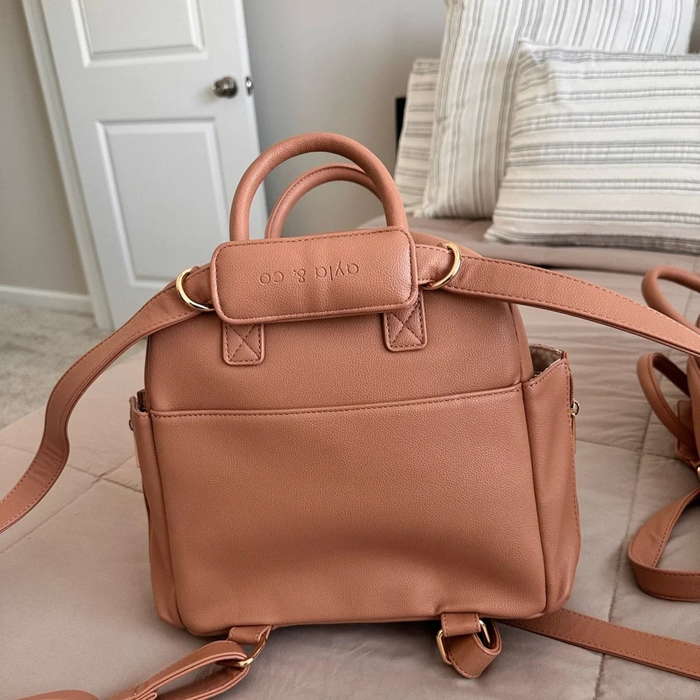Ayla & Co Dusty Rose Baby Bag with Multiple Carry Options